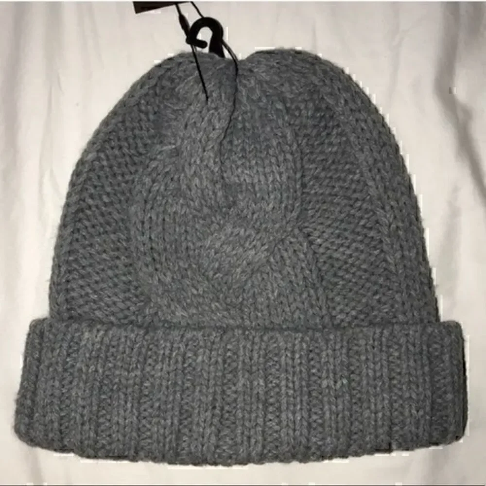 Nordstrom Modena New York Heather Grey Beanie NWT